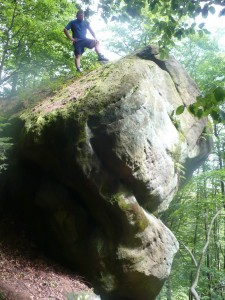 Kamień (717 m npm), wychodnia skalna