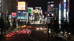 Tokio nocą, dzielnica Shinjuku